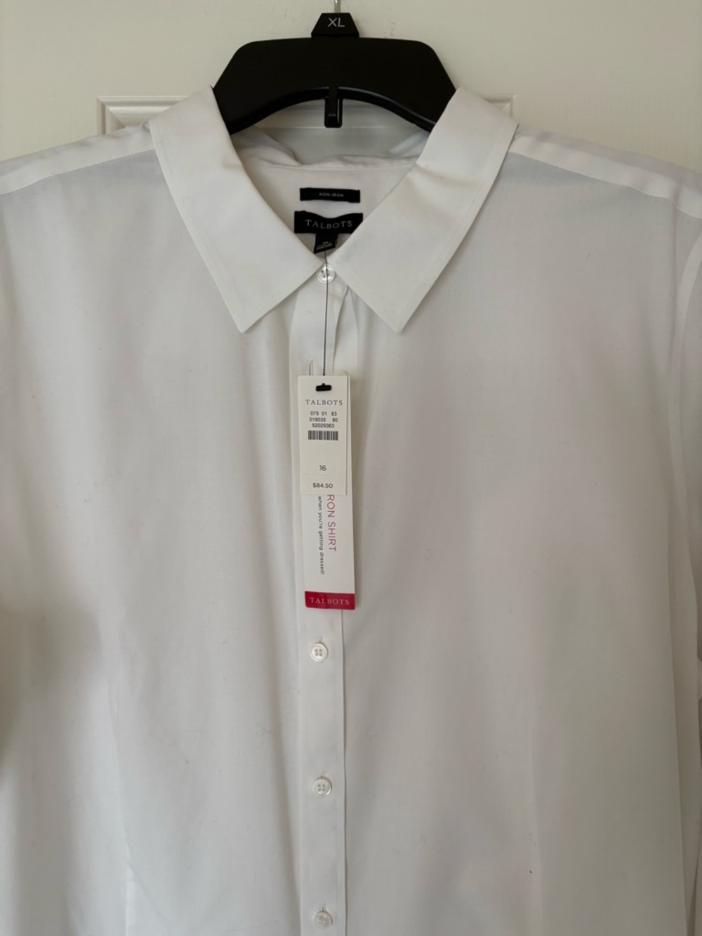 Talbots White No Iron Women's Button-Front Dress Shirt